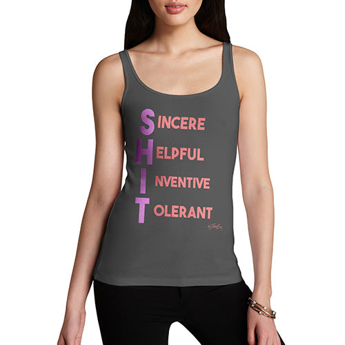 Sh-t Acrostic Poem Women's Tank Top