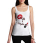 Womens Funny Tank Top Kiss & Make Up Women's Tank Top Medium White