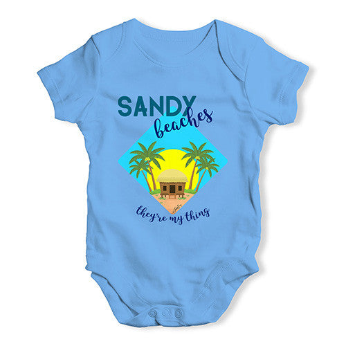 Sandy Beaches They're My Thing Baby Unisex Baby Grow Bodysuit