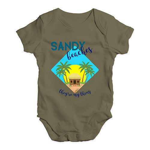 Sandy Beaches They're My Thing Baby Unisex Baby Grow Bodysuit