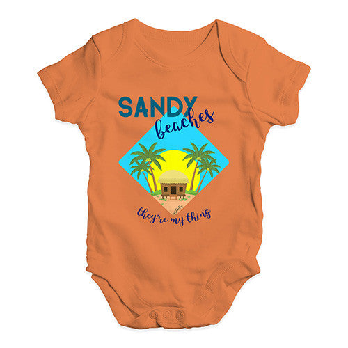 Sandy Beaches They're My Thing Baby Unisex Baby Grow Bodysuit