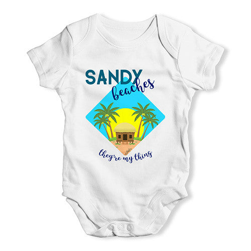 Sandy Beaches They're My Thing Baby Unisex Baby Grow Bodysuit