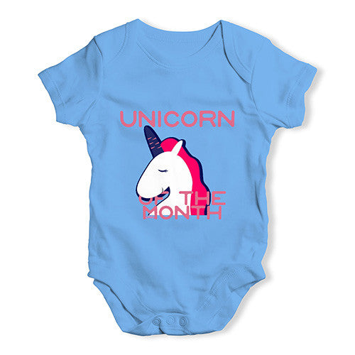 Unicorn Of The Month  Baby Unisex Baby Grow Bodysuit