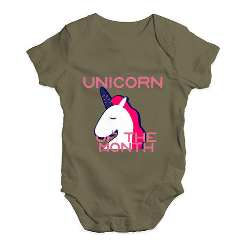 Unicorn Of The Month  Baby Unisex Baby Grow Bodysuit