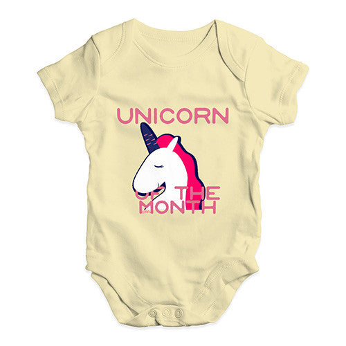 Unicorn Of The Month  Baby Unisex Baby Grow Bodysuit