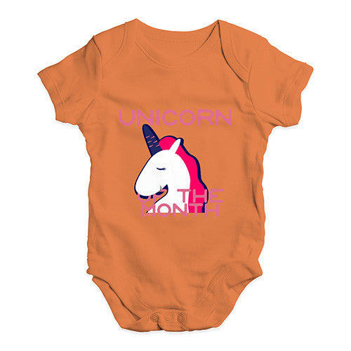 Unicorn Of The Month  Baby Unisex Baby Grow Bodysuit