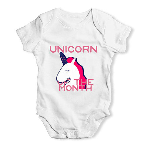 Unicorn Of The Month  Baby Unisex Baby Grow Bodysuit