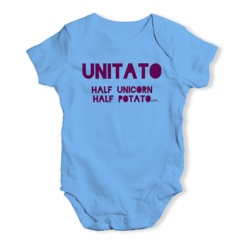 Unitato Half Unicorn Half Potato Baby Unisex Baby Grow Bodysuit