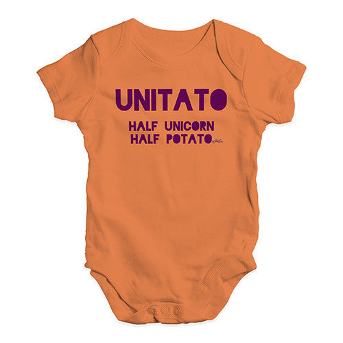 Unitato Half Unicorn Half Potato Baby Unisex Baby Grow Bodysuit