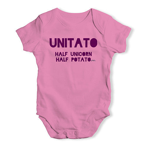 Unitato Half Unicorn Half Potato Baby Unisex Baby Grow Bodysuit