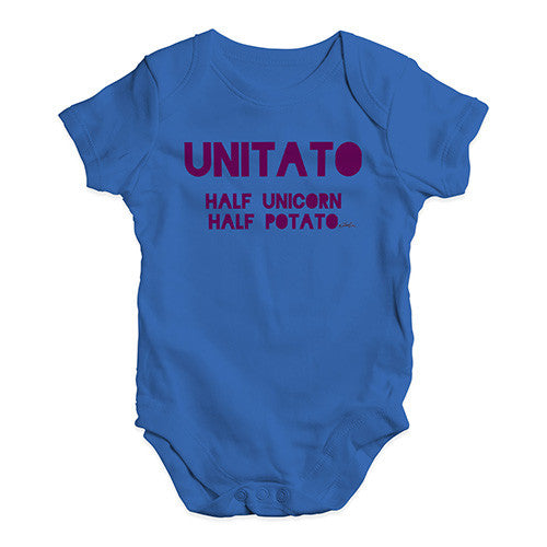 Unitato Half Unicorn Half Potato Baby Unisex Baby Grow Bodysuit