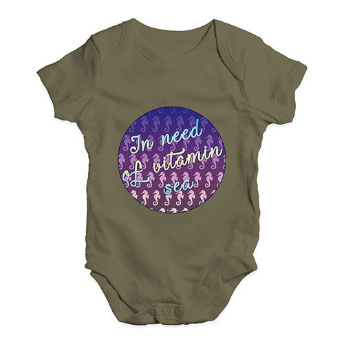 In Need Of Vitamin Sea Baby Unisex Baby Grow Bodysuit