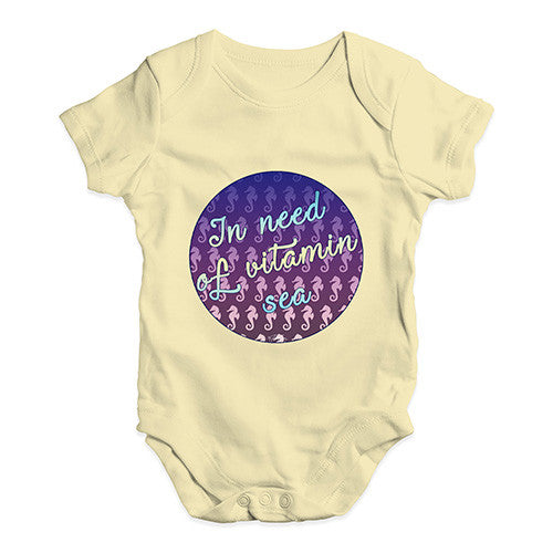 In Need Of Vitamin Sea Baby Unisex Baby Grow Bodysuit