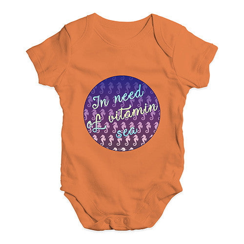 In Need Of Vitamin Sea Baby Unisex Baby Grow Bodysuit