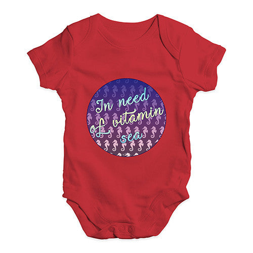 In Need Of Vitamin Sea Baby Unisex Baby Grow Bodysuit