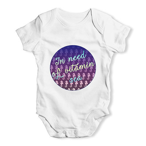 In Need Of Vitamin Sea Baby Unisex Baby Grow Bodysuit