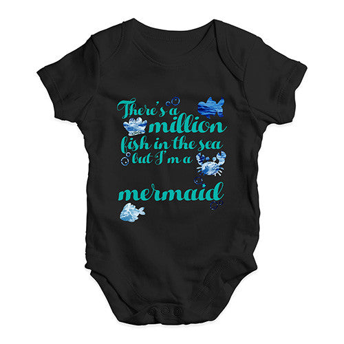 Million Fish In The Sea But I'm A Mermaid Baby Unisex Baby Grow Bodysuit