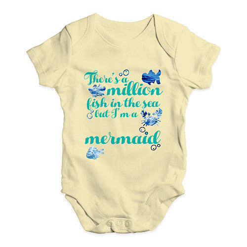 Million Fish In The Sea But I'm A Mermaid Baby Unisex Baby Grow Bodysuit