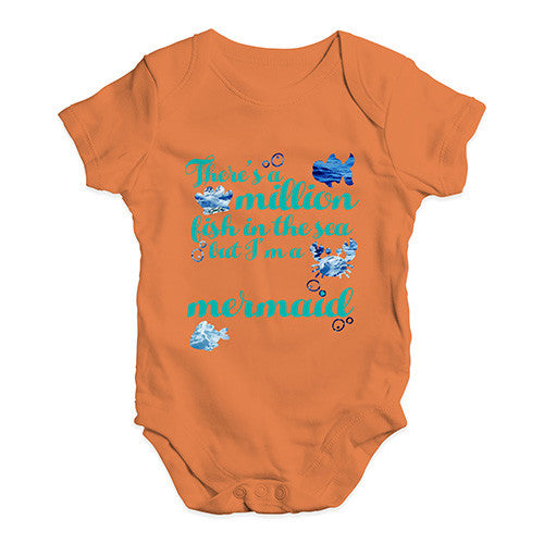 Million Fish In The Sea But I'm A Mermaid Baby Unisex Baby Grow Bodysuit