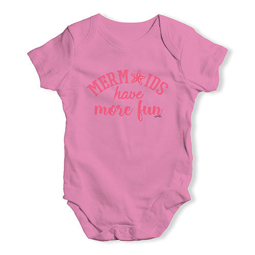 Mermaid's Have More Fun Baby Unisex Baby Grow Bodysuit