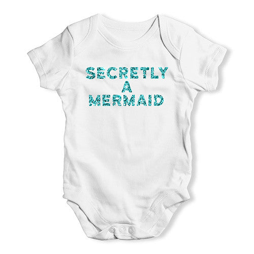 Secretly A Mermaid Baby Unisex Baby Grow Bodysuit