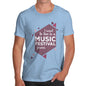 I Want To Live In A Music Festival Forever Men's T-Shirt