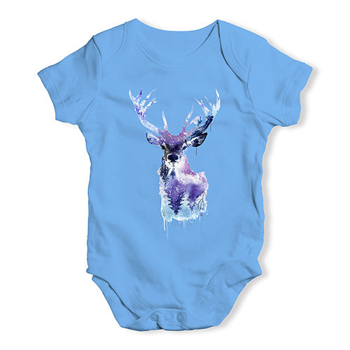 Cool Tone Deer Baby Unisex Baby Grow Bodysuit