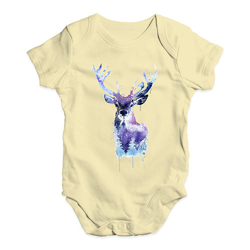 Cool Tone Deer Baby Unisex Baby Grow Bodysuit