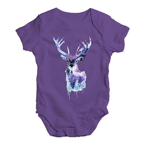 Cool Tone Deer Baby Unisex Baby Grow Bodysuit