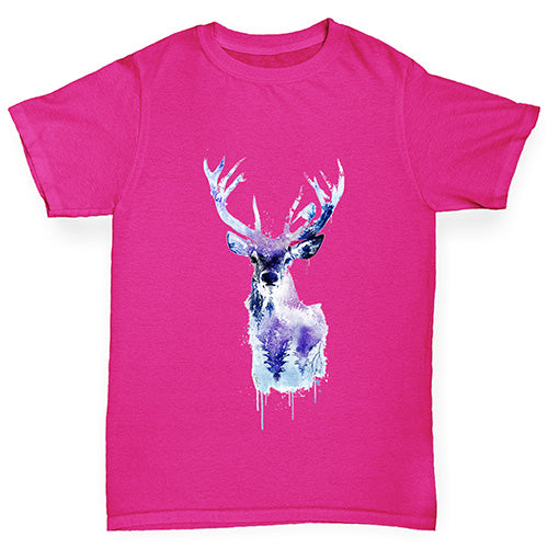 Cool Tone Deer Girl's T-Shirt 