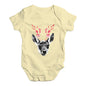 Floral Deer Baby Unisex Baby Grow Bodysuit