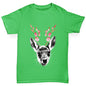 Floral Deer Boy's T-Shirt