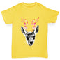 Floral Deer Boy's T-Shirt