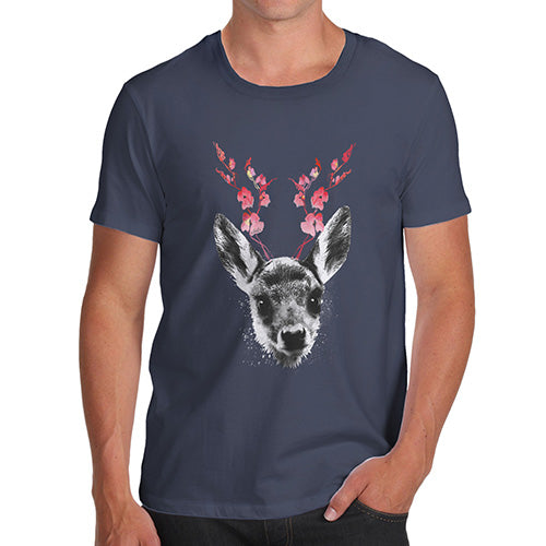 Floral Deer Men's T-Shirt