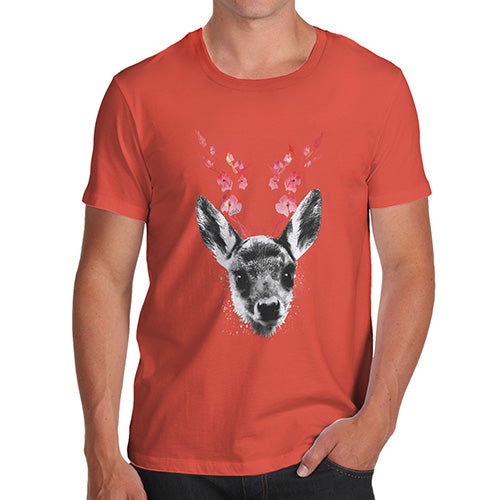 Floral Deer Men's T-Shirt