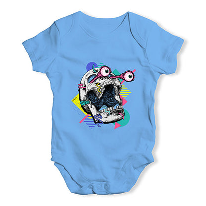 80's Skull Baby Unisex Baby Grow Bodysuit