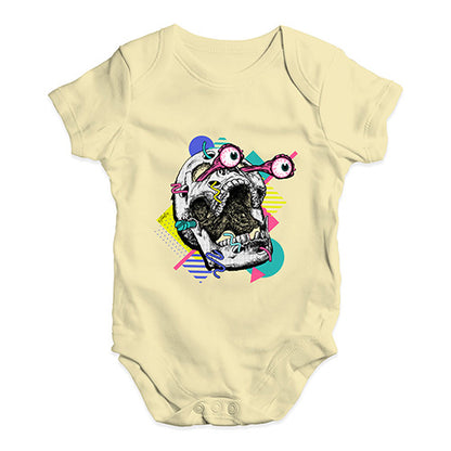 80's Skull Baby Unisex Baby Grow Bodysuit