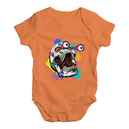 80's Skull Baby Unisex Baby Grow Bodysuit