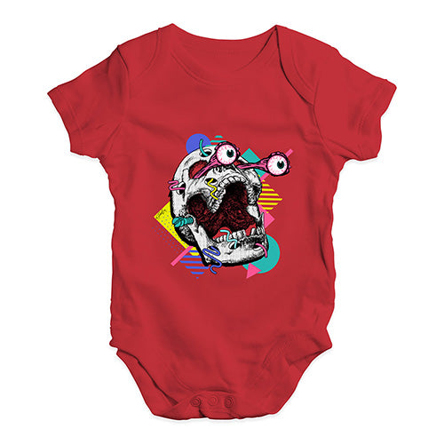 80's Skull Baby Unisex Baby Grow Bodysuit