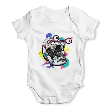 80's Skull Baby Unisex Baby Grow Bodysuit