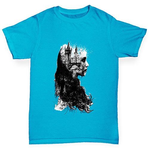 Beautiful Lady Castle Girl's T-Shirt 