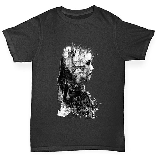 Beautiful Lady Castle Girl's T-Shirt 