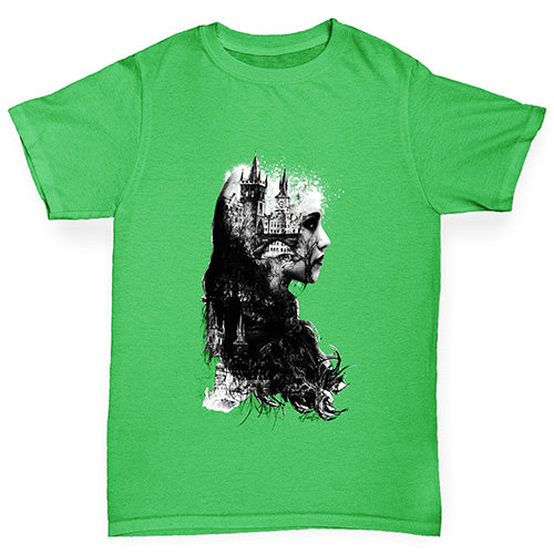 Beautiful Lady Castle Girl's T-Shirt 