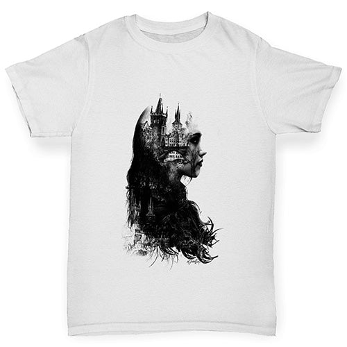 Beautiful Lady Castle Girl's T-Shirt 