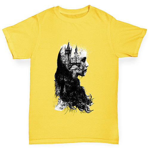 Beautiful Lady Castle Girl's T-Shirt 