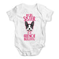 My Big Sister Is A French Bulldog Baby Unisex Baby Grow Bodysuit