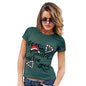 Womens Funny Sarcasm T Shirt Dear Santa Define Good Women's T-Shirt Small Bottle Green