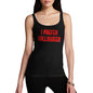 Novelty Tank Top Women I Prefer Halloween Women's Tank Top Medium Black