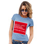 Novelty Tshirts Women Last Christmas I Woke Up Women's T-Shirt Large Sky Blue