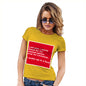 Womens T-Shirt Funny Geek Nerd Hilarious Joke Last Christmas I Woke Up Women's T-Shirt X-Large Yellow